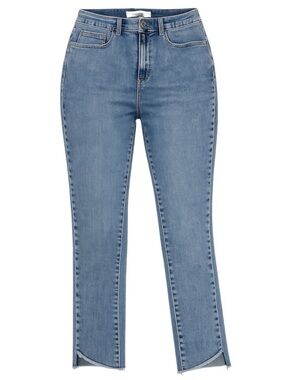 Rebecca Minkoff Cropped Tulip Hem Ankle Raw Hem Blue Jeans Size 14 P